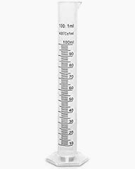 Cylinder Measuring Hexagonal Base, Plastic 100ml