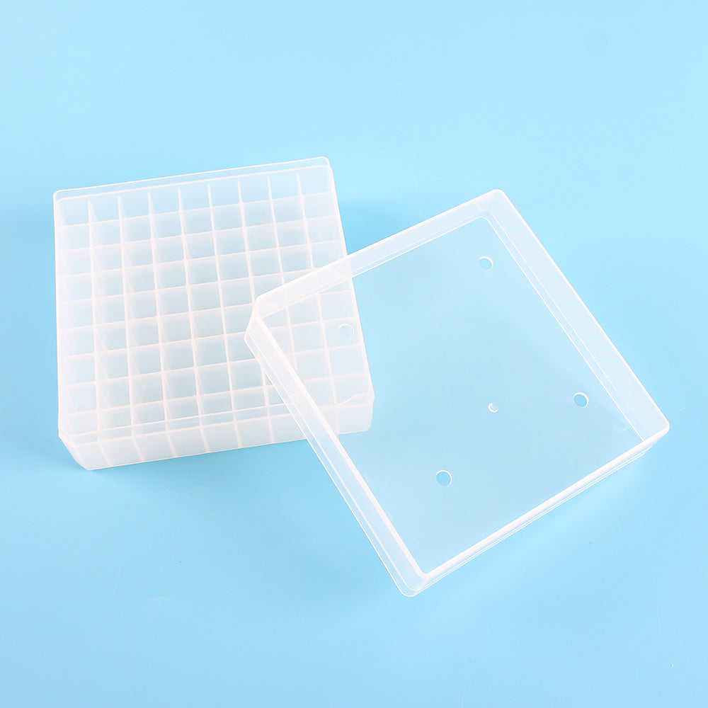 Cryo box polypropylene, for 2ml vials with 81 places