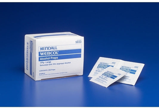 Swab Alcohol Webcol (200/pack)