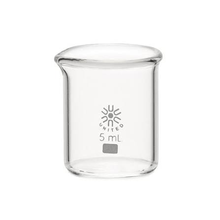 Beakers Low Form - Ungraduated 5ml.
