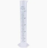 Cylinder Measuring Hexagonal Base, Plastic 250ml
