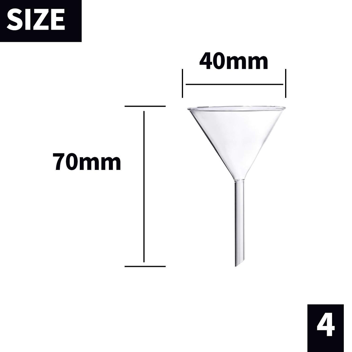 Funnel Glass 40mm