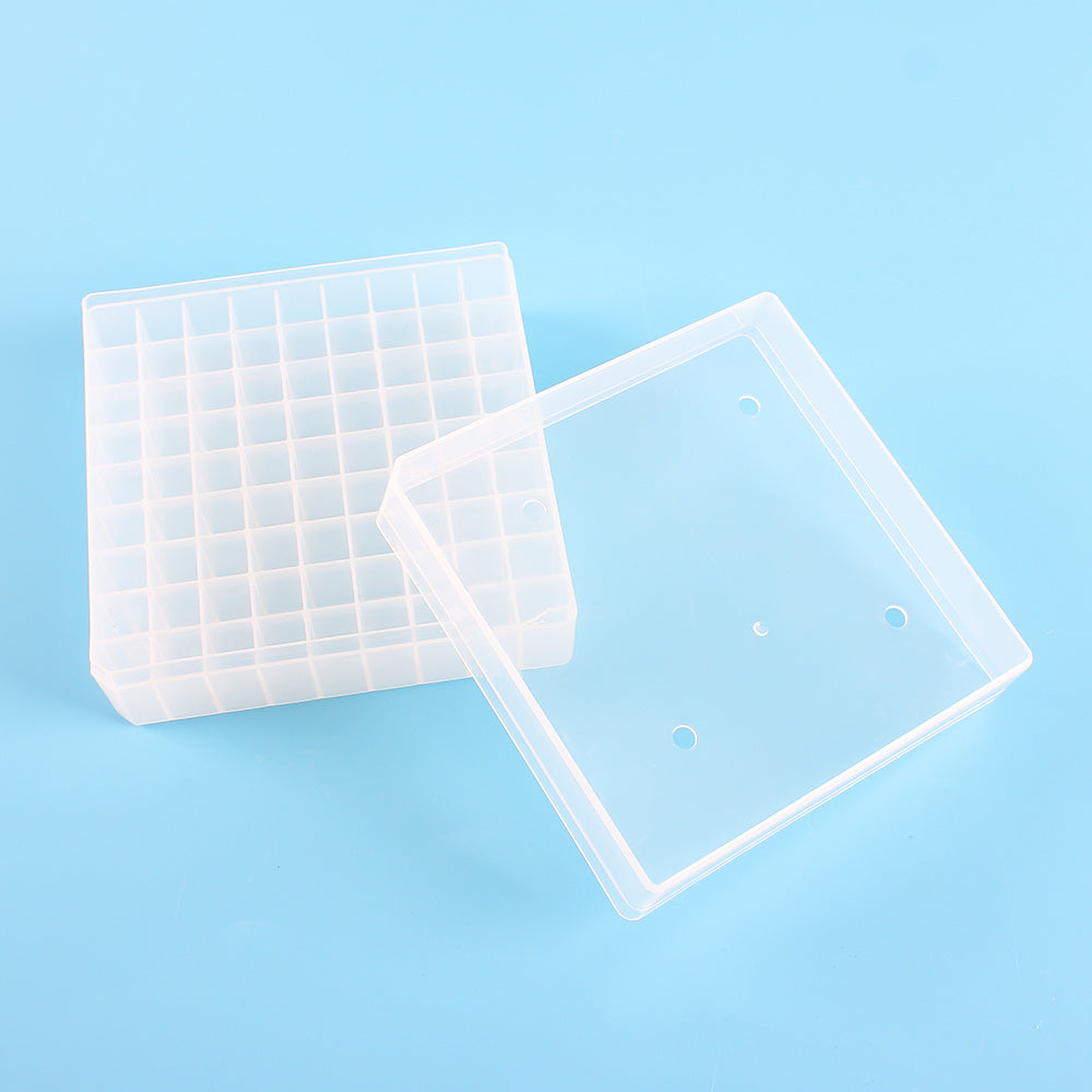 Cryo box polypropylene,  for 2ml vials with 81 places