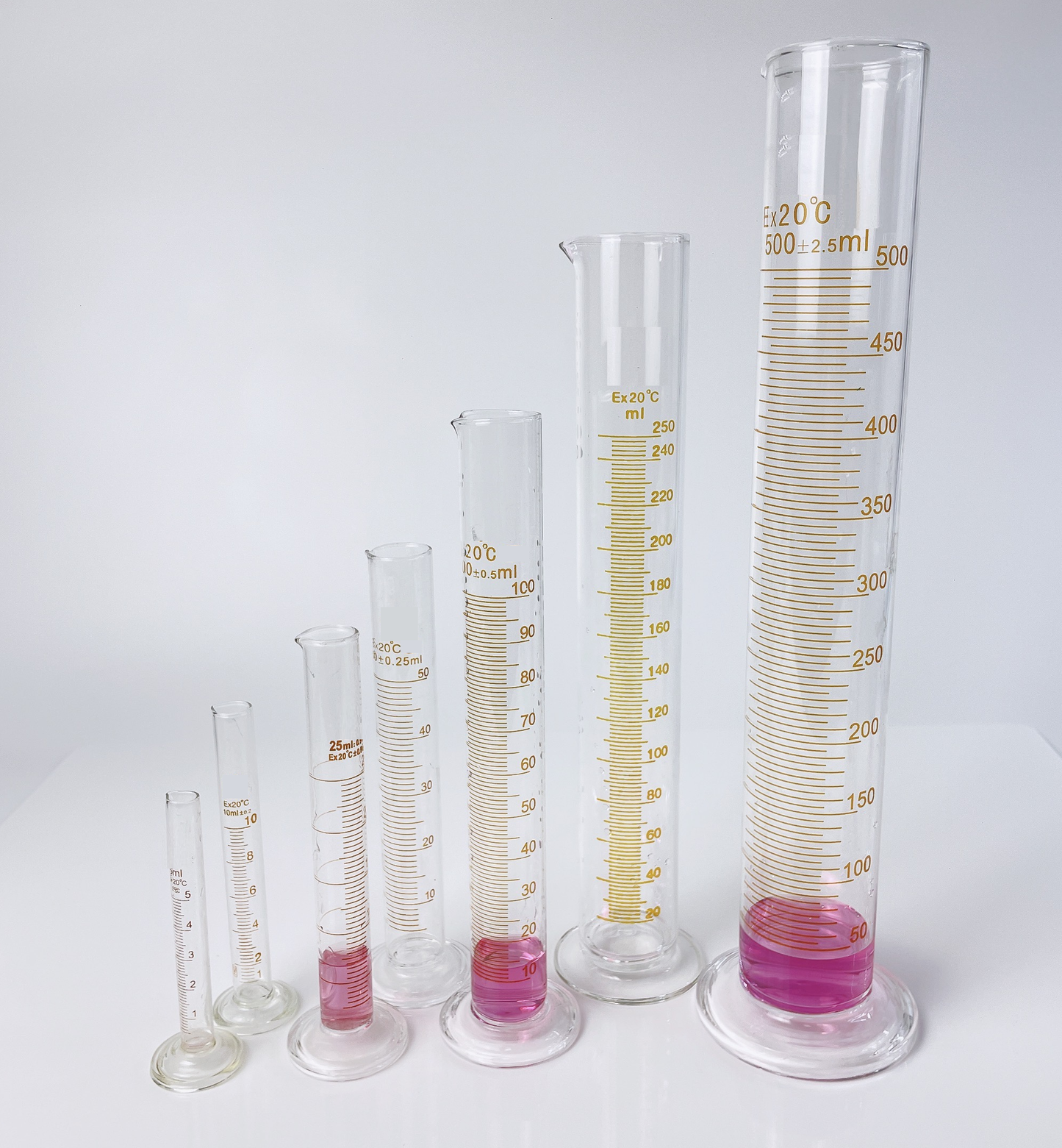 Measuring Cylinder B Grade 25ml Round