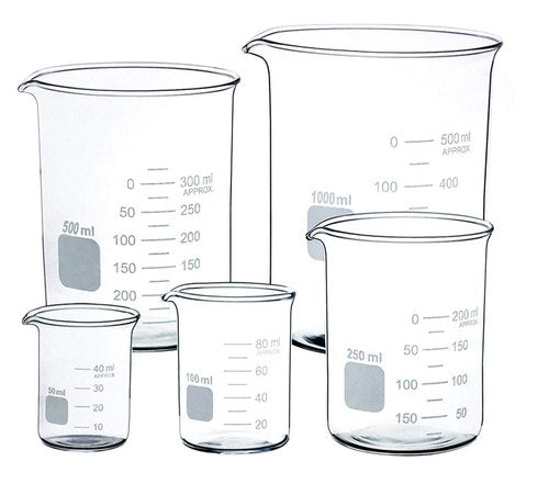 LabGlass Low Form Beaker With Spout Graduated 100ml Pack Of 12